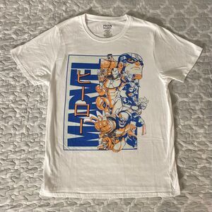 [Size Large] Marvel Graphic T Shirt Captain America Iron Man Hulk - White / Blue